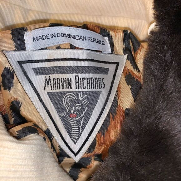 Marvin Richards Button Front Corduroy Wool Coat - Picture 5 of 6